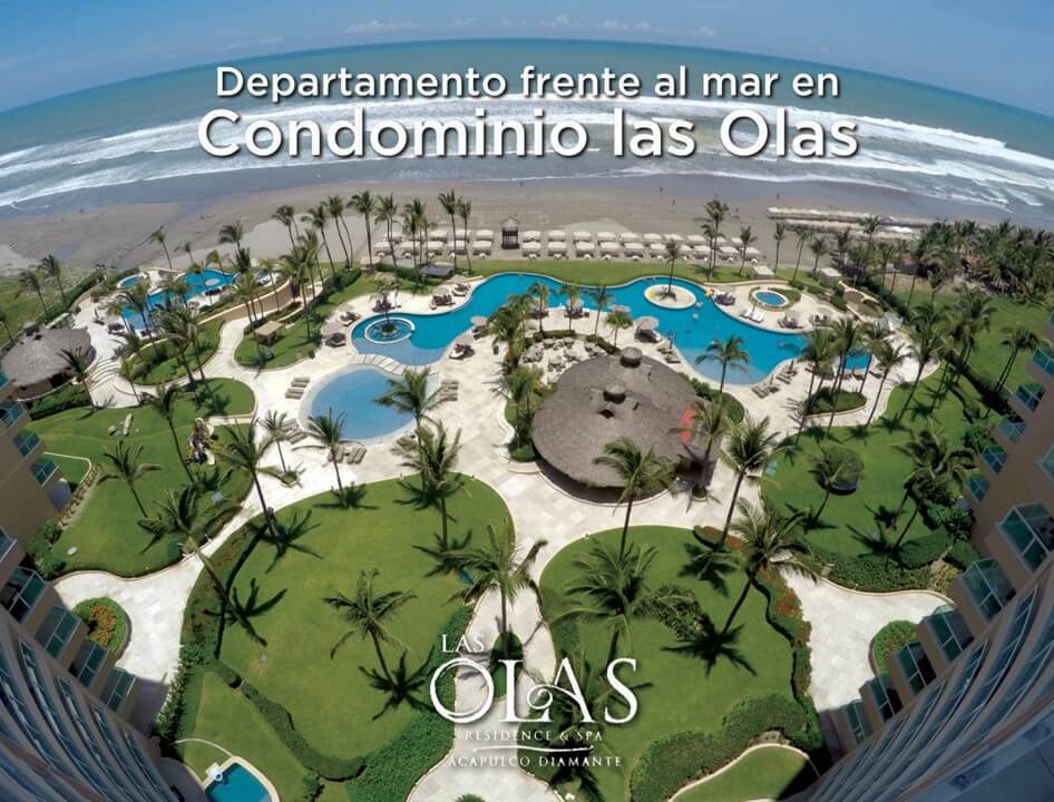 Las Olas | Departamento para su reconstrucción en venta de tres recamaras frente a playa