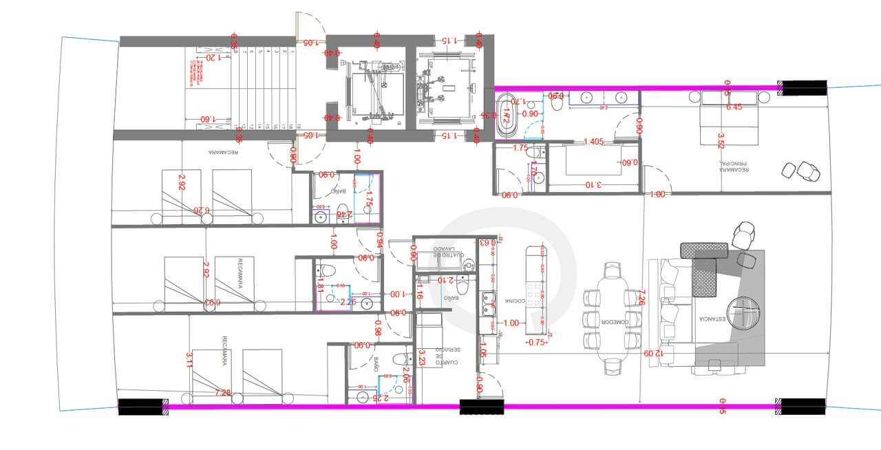 Mare | Departamento en venta de cuatro recámaras en Playa Diamante Acapulco