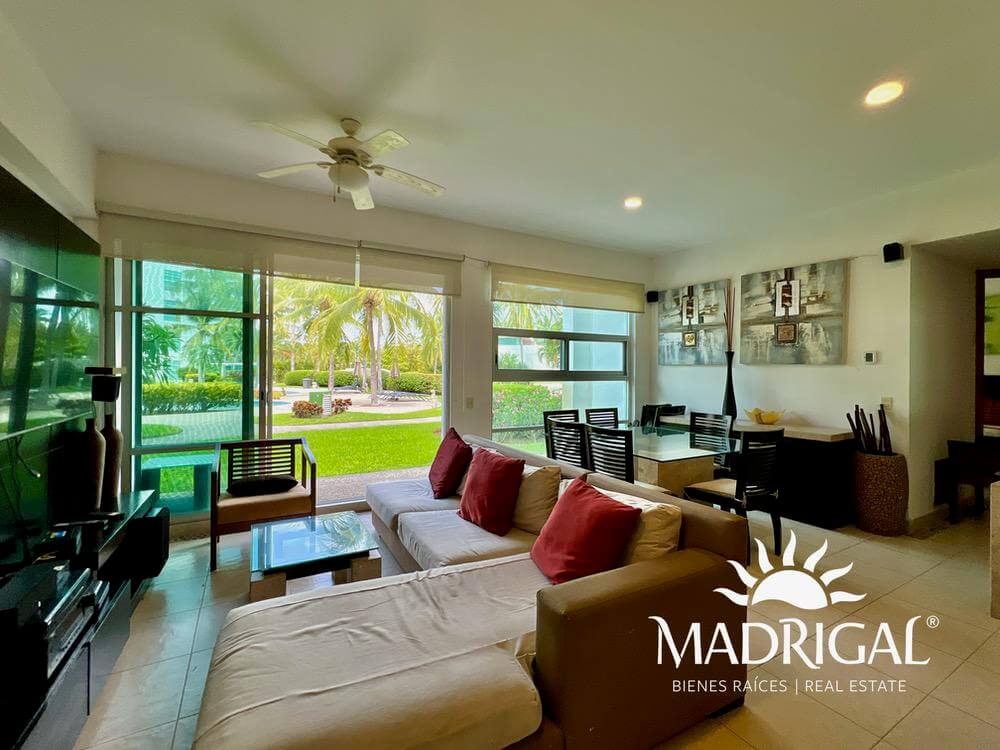 Mayan Lakes, departamento en venta de dos recámaras en nivel jardín