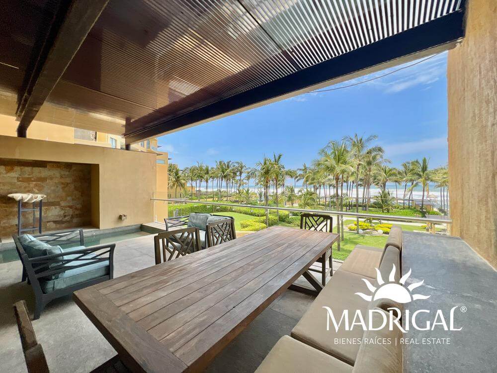 El Palmar Tres Vidas | Departamento en venta en Torre Baru de cuatro recámaras frente al mar